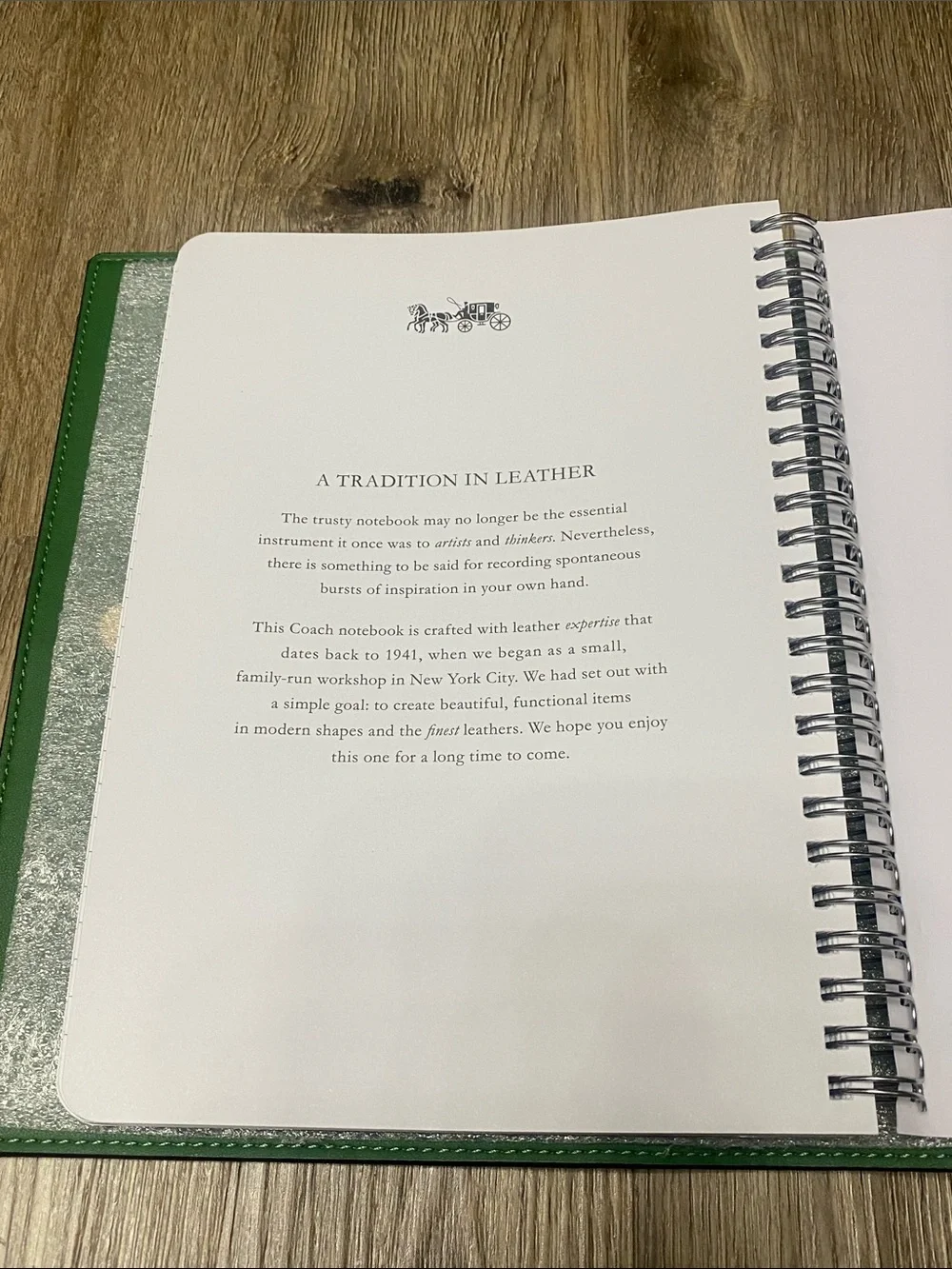 RARE Coach Neon Green Signature Notebook